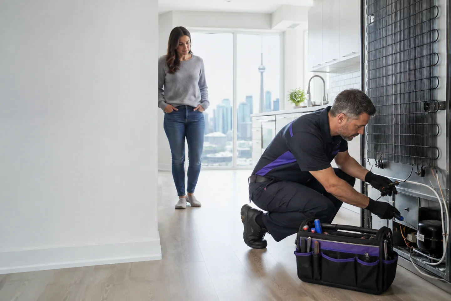 Refrigerator not cooling in Toronto: information to collect before service